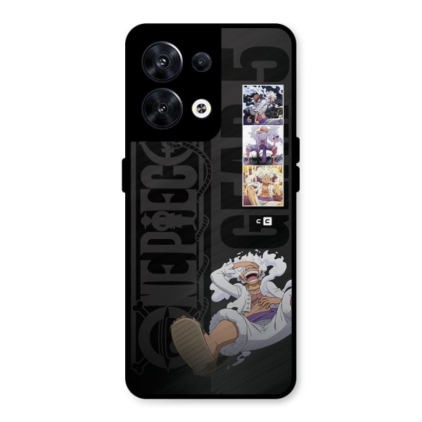 One Piece Monkey D LUffy Gear 5 Metal Back Case for Oppo Reno8 5G