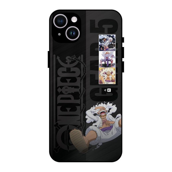 One Piece Monkey D LUffy Gear 5 Metal Back Case for iPhone 14 Plus