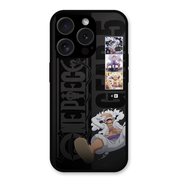 One Piece Monkey D LUffy Gear 5 Metal Back Case for iPhone 15 Pro