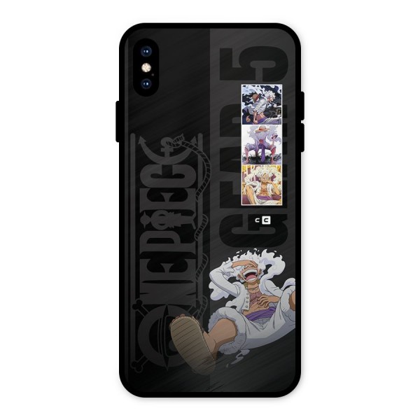 One Piece Monkey D LUffy Gear 5 Metal Back Case for iPhone XS Max