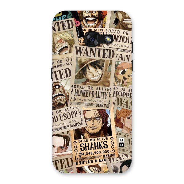 One Piece Most Wanted Back Case for Galaxy A3 (2017)
