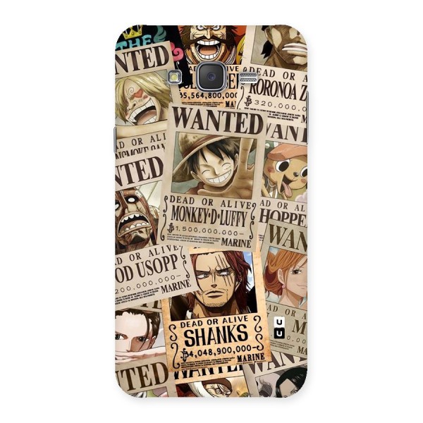 One Piece Most Wanted Back Case for Galaxy J7