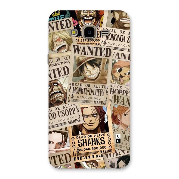 One Piece Most Wanted Back Case for Galaxy J7 Nxt