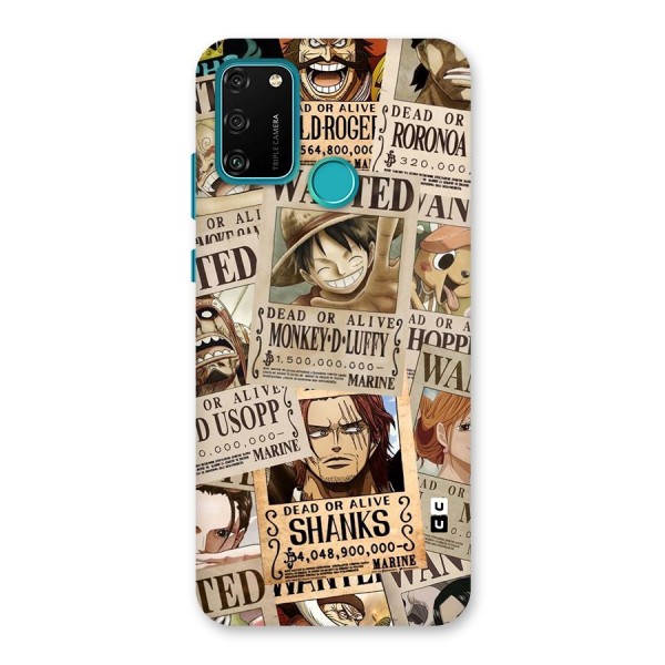 One Piece Most Wanted Back Case for Honor 9A