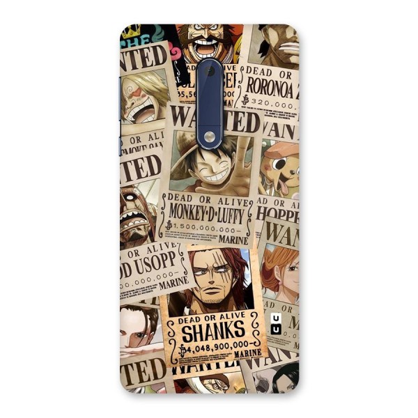One Piece Most Wanted Back Case for Nokia 5