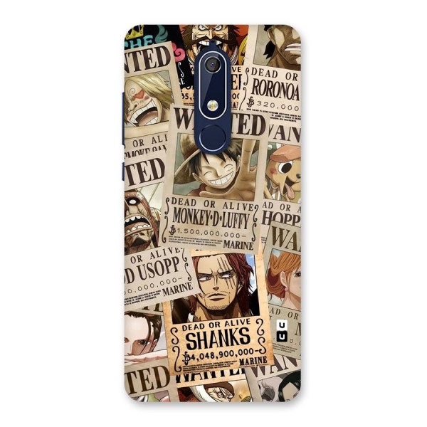 One Piece Most Wanted Back Case for Nokia 5.1