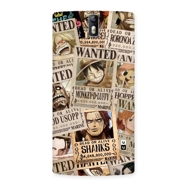 One Piece Most Wanted Back Case for One Plus One