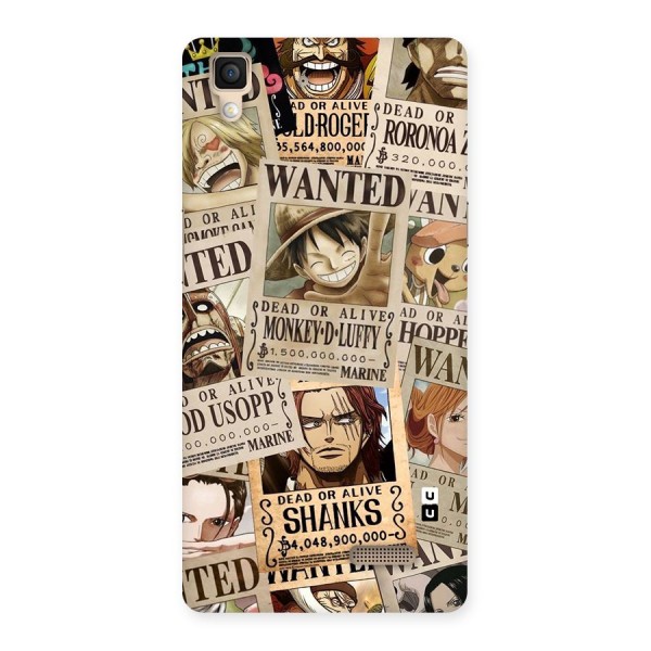 One Piece Most Wanted Back Case for Oppo R7