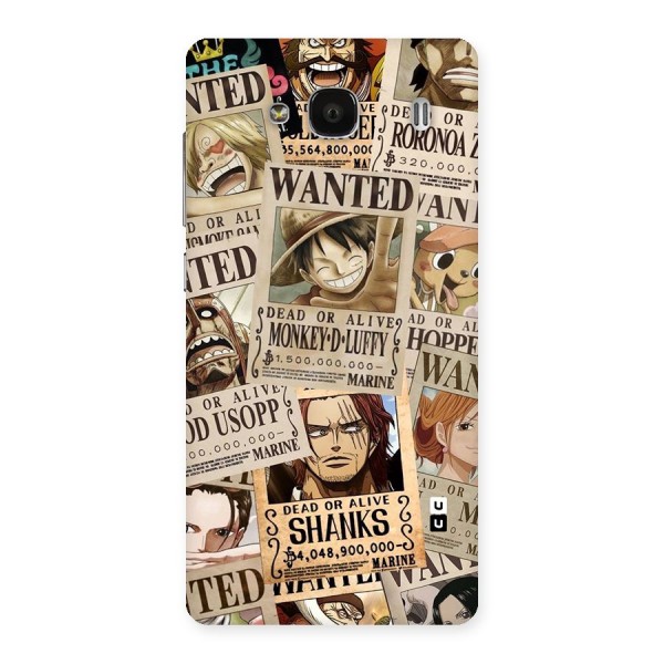 One Piece Most Wanted Back Case for Redmi 2
