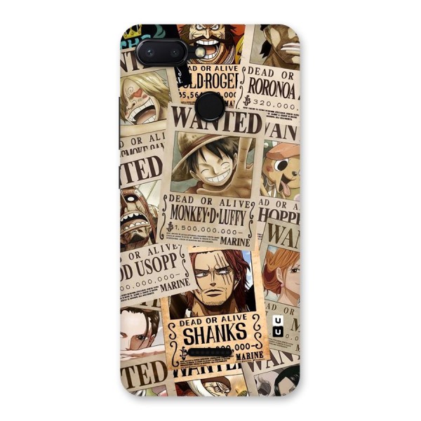 One Piece Most Wanted Back Case for Redmi 6