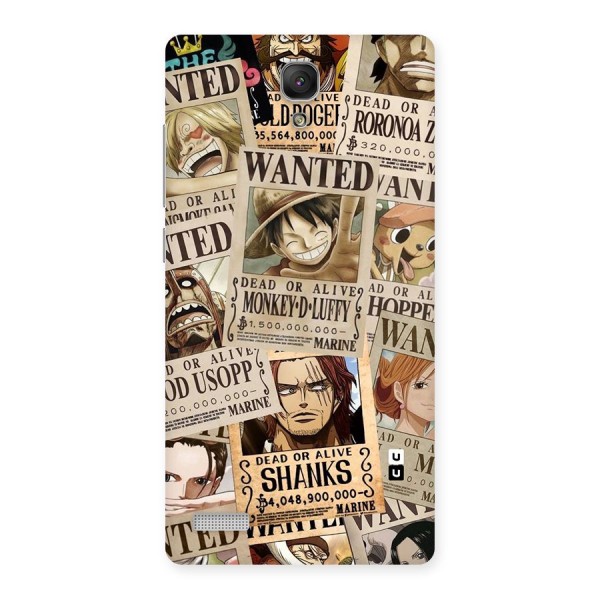 One Piece Most Wanted Back Case for Redmi Note