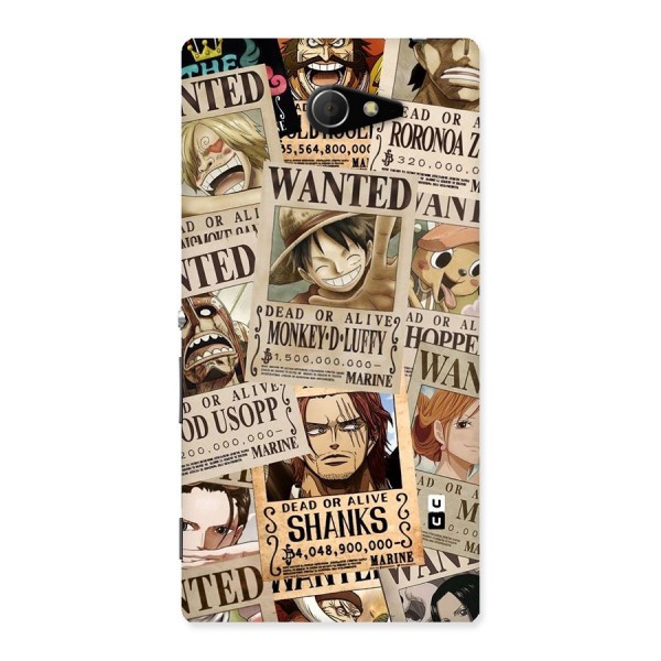 One Piece Most Wanted Back Case for Sony Xperia M2