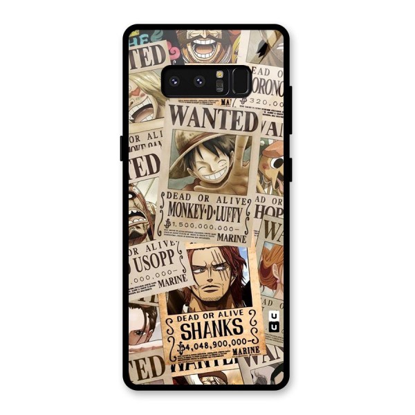 One Piece Most Wanted Glass Back Case for Galaxy Note 8