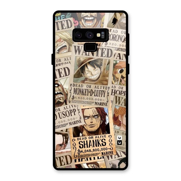 One Piece Most Wanted Glass Back Case for Galaxy Note 9