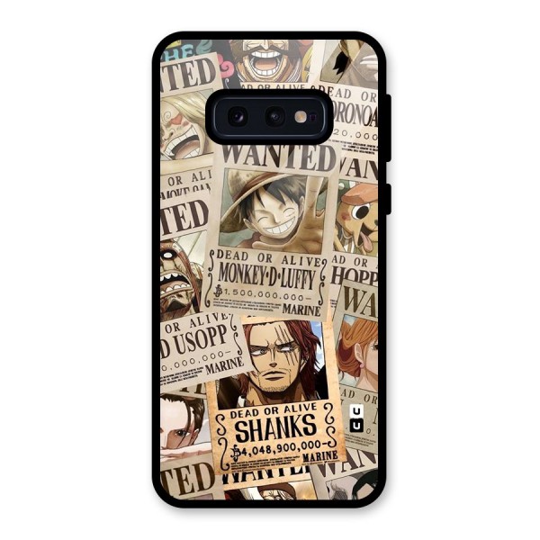 One Piece Most Wanted Glass Back Case for Galaxy S10e