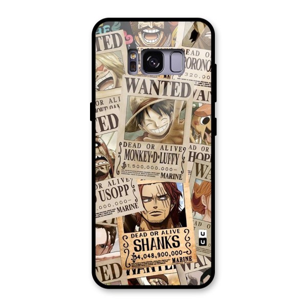 One Piece Most Wanted Glass Back Case for Galaxy S8