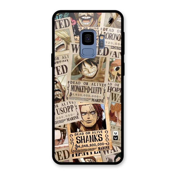 One Piece Most Wanted Glass Back Case for Galaxy S9
