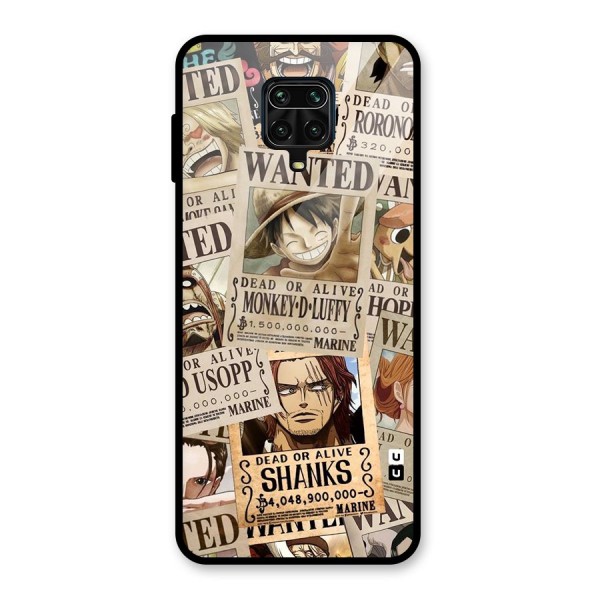 One Piece Most Wanted Glass Back Case for Poco M2 Pro