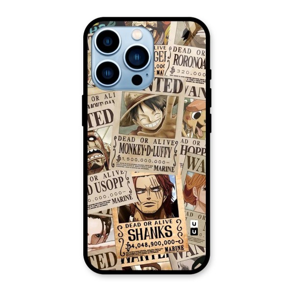 One Piece Most Wanted Glass Back Case for iPhone 13 Pro