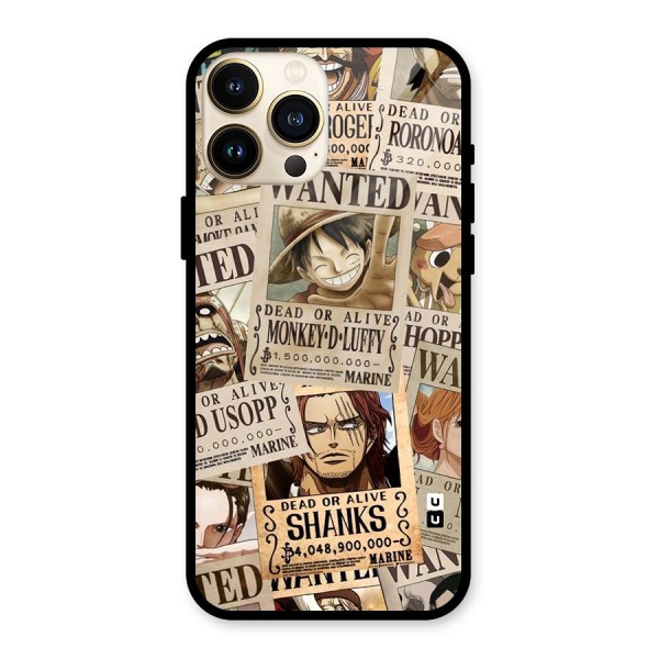 One Piece Most Wanted Glass Back Case for iPhone 13 Pro Max
