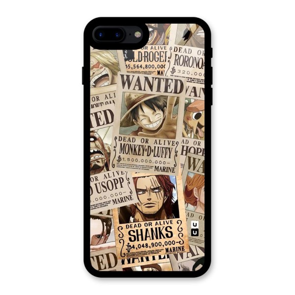 One Piece Most Wanted Glass Back Case for iPhone 7 Plus