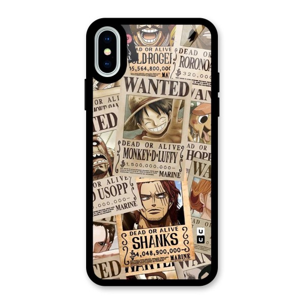 One Piece Most Wanted Glass Back Case for iPhone X