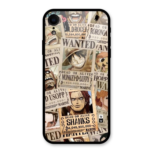 One Piece Most Wanted Glass Back Case for iPhone XR