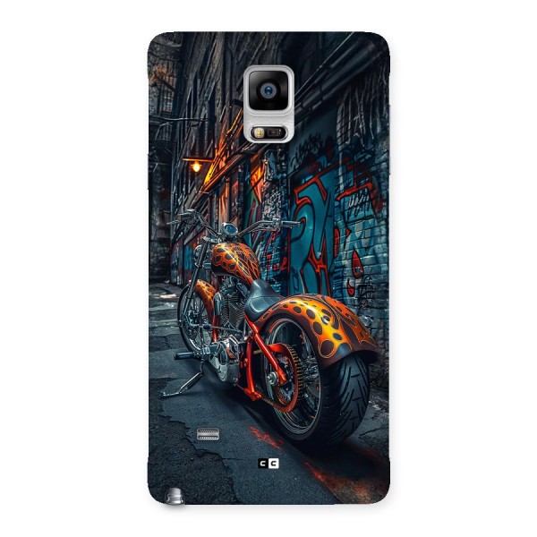 Orange Fatbike Back Case for Galaxy Note 4