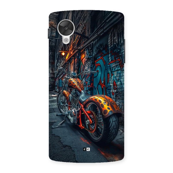 Orange Fatbike Back Case for Google Nexus 5