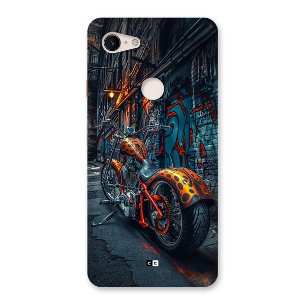 Orange Fatbike Back Case for Google Pixel 3 XL
