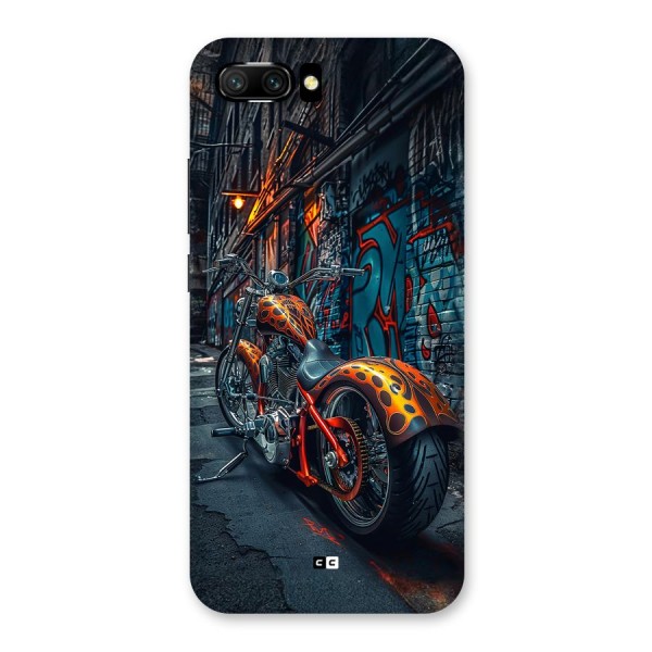 Orange Fatbike Back Case for Honor 10