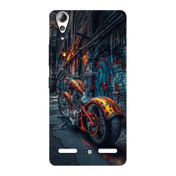 Orange Fatbike Back Case for Lenovo A6000