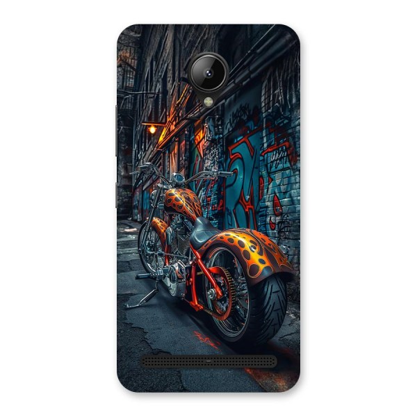 Orange Fatbike Back Case for Lenovo C2