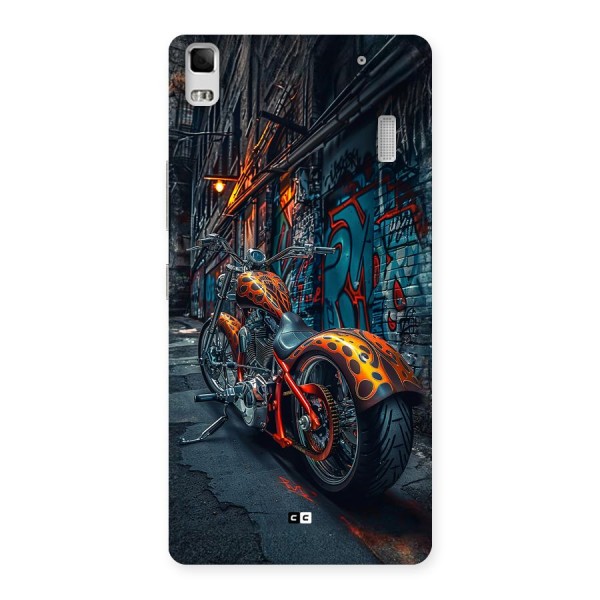 Orange Fatbike Back Case for Lenovo K3 Note