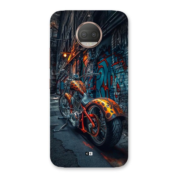 Orange Fatbike Back Case for Moto G5s Plus