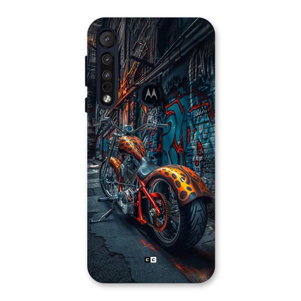 Orange Fatbike Back Case for Motorola One Macro