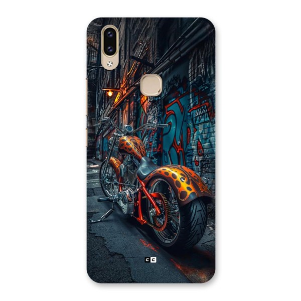 Orange Fatbike Back Case for Vivo V9 Youth