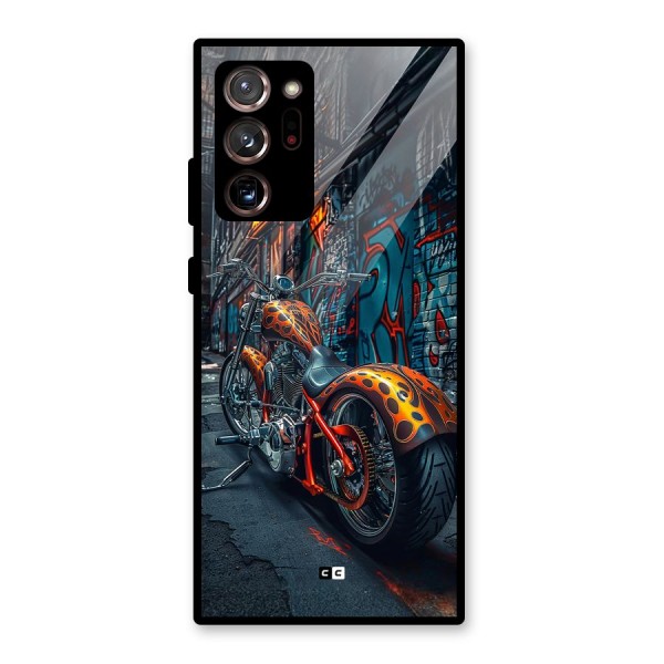Orange Fatbike Glass Back Case for Galaxy Note 20 Ultra 5G