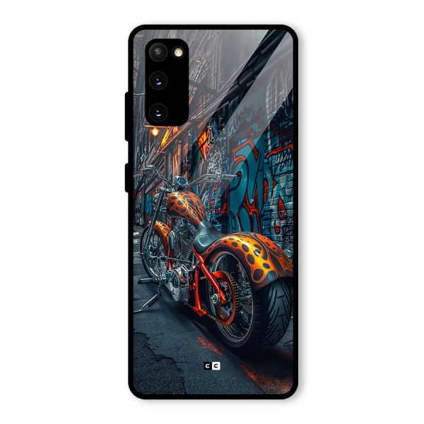 Orange Fatbike Glass Back Case for Galaxy S20 FE 5G
