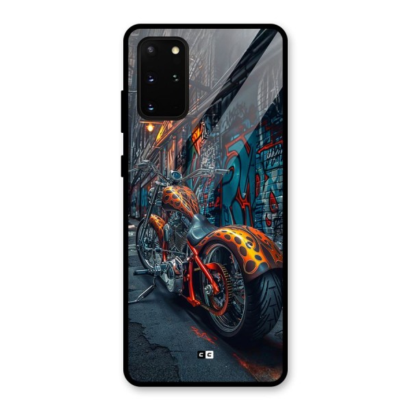 Orange Fatbike Glass Back Case for Galaxy S20 Plus