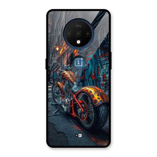 Orange Fatbike Glass Back Case for OnePlus 7T