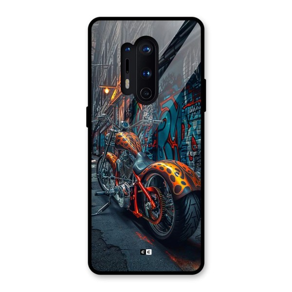 Orange Fatbike Glass Back Case for OnePlus 8 Pro