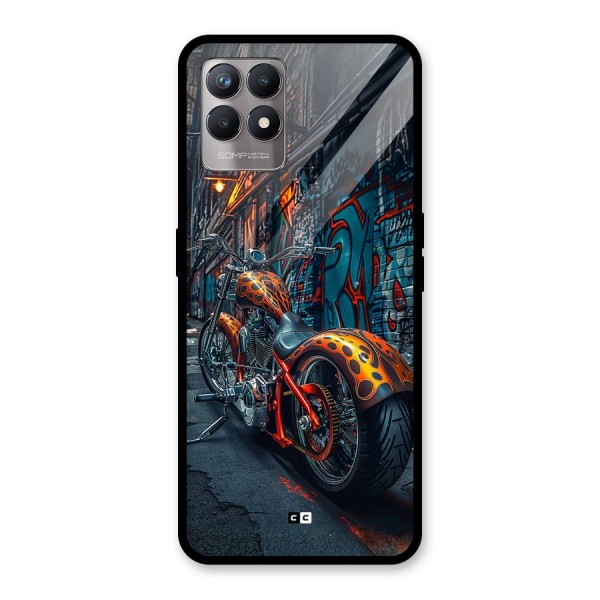 Orange Fatbike Glass Back Case for Realme Narzo 50