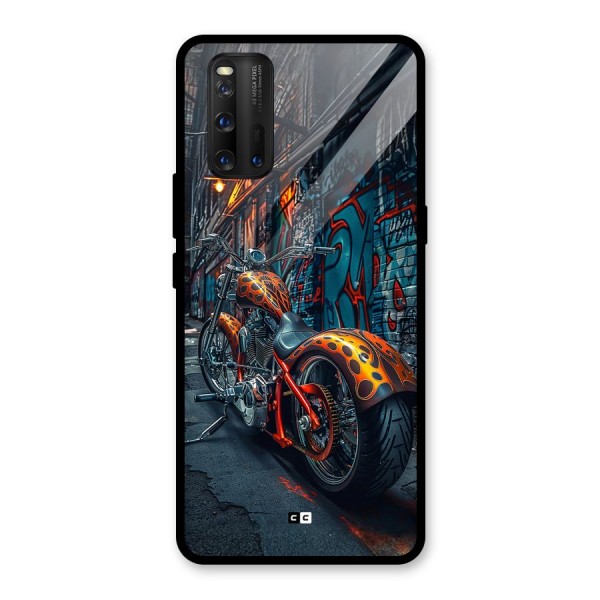 Orange Fatbike Glass Back Case for Vivo iQOO 3