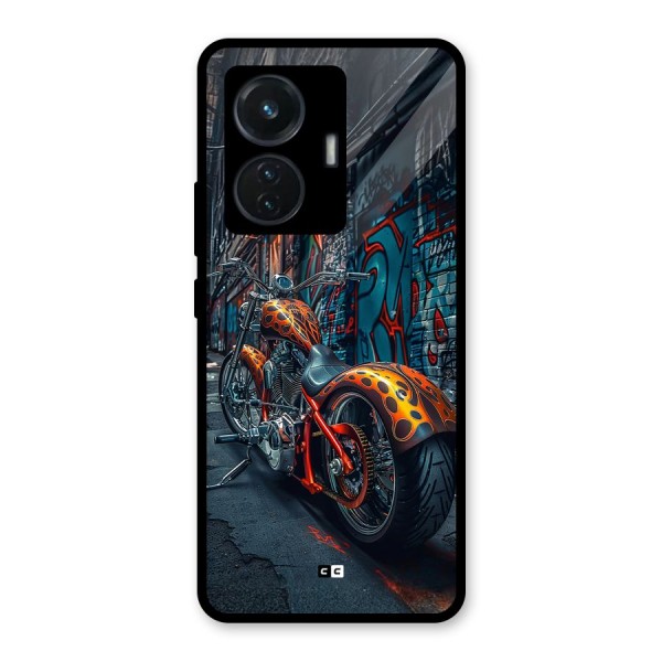 Orange Fatbike Glass Back Case for iQOO Z6 44W