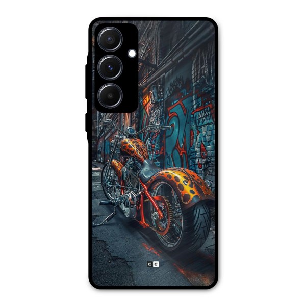 Orange Fatbike Metal Back Case for Galaxy A55
