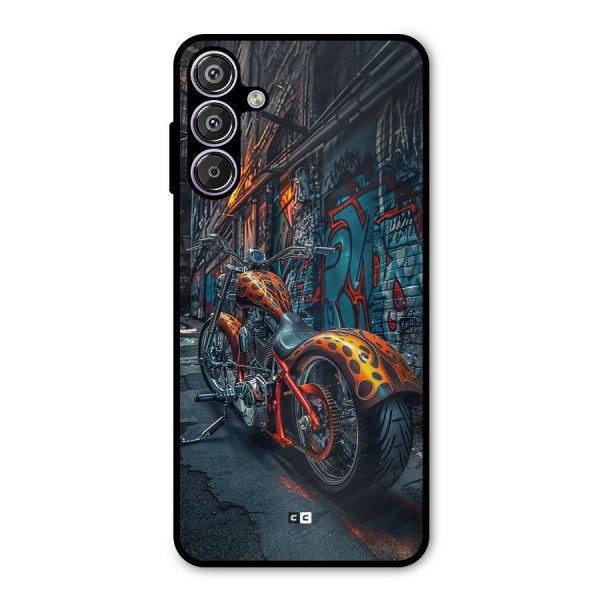 Orange Fatbike Metal Back Case for Galaxy F15
