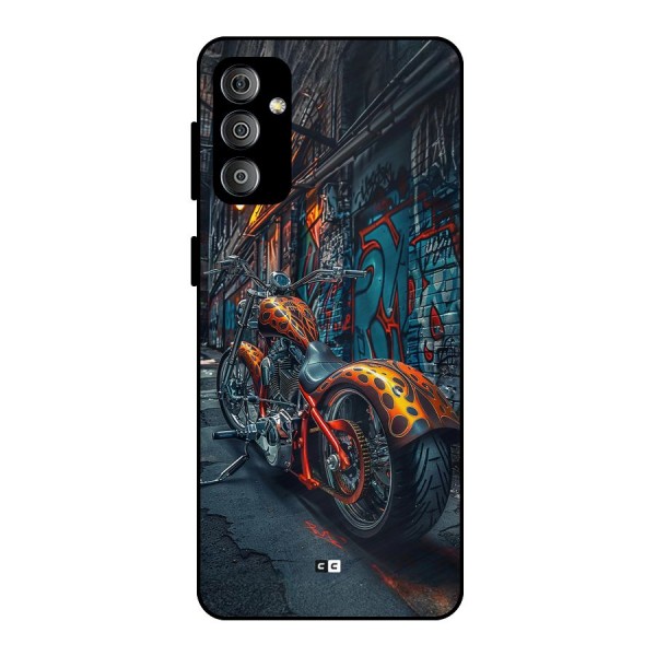 Orange Fatbike Metal Back Case for Galaxy F23