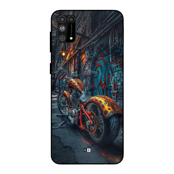 Orange Fatbike Metal Back Case for Galaxy F41