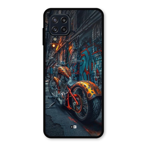 Orange Fatbike Metal Back Case for Galaxy M32
